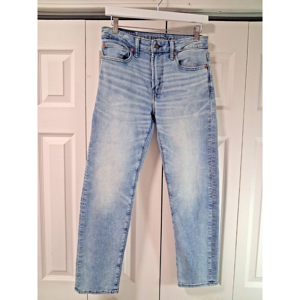 American Eagle Outfitters Womens Jeans 29x30 Blue Airflex+ Slim Fit Light Denim